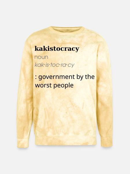 Kakistocracy Definition - Unisex Colorblast Crewneck Sweatshirt - citrine