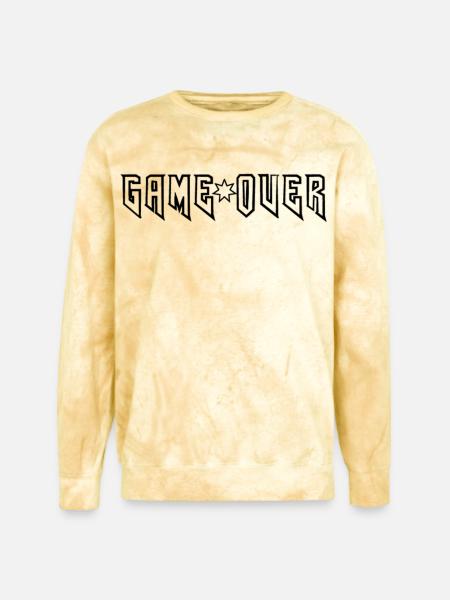 GAME_OVER - Unisex Colorblast Crewneck Sweatshirt - citrine