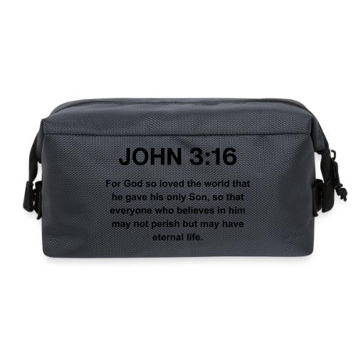 John 3:16 Christian Apparel – Bible Verse Clothing - Travel Toiletry Bag