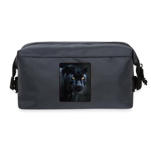 Black Panther Glowing Eyes Design - Travel Toiletry Bag