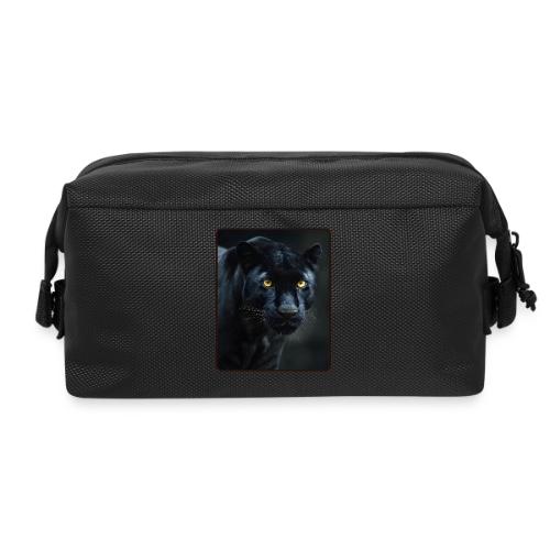 Black Panther Glowing Eyes Design - Travel Toiletry Bag
