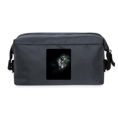 Cat Face in Shadow Close-Up Design - Travel Toiletry Bag