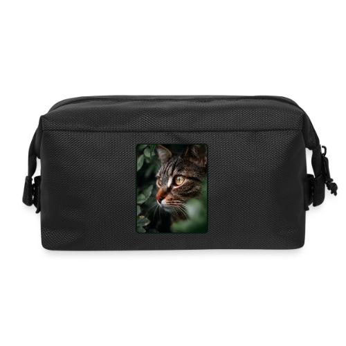 Tabby Cat Jungle Eyes Design - Travel Toiletry Bag