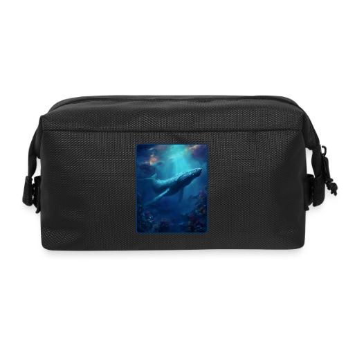 Humpback Whale Ocean Reef Design - Travel Toiletry Bag