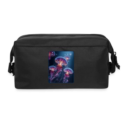 Glowing Jellyfish Deep Sea Design - Travel Toiletry Bag