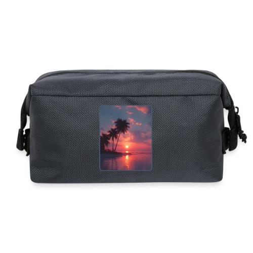 Tropical Sunset Ocean Reflection Design - Travel Toiletry Bag