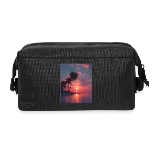 Tropical Sunset Ocean Reflection Design - Travel Toiletry Bag