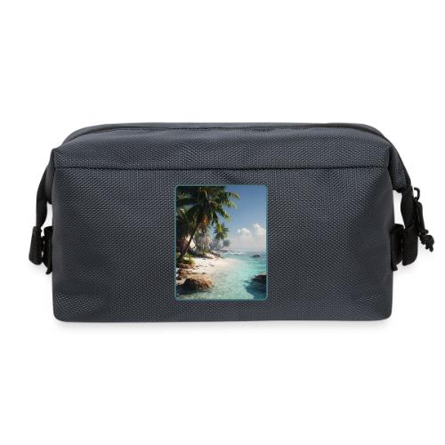Tropical Beach Paradise Palm Design - Travel Toiletry Bag