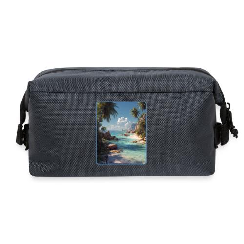 Tropical Island Paradise Ocean Design - Travel Toiletry Bag