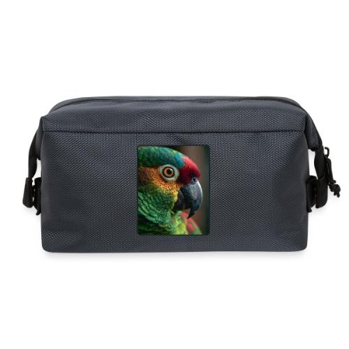 Colorful Parrot Close-Up Design - Travel Toiletry Bag