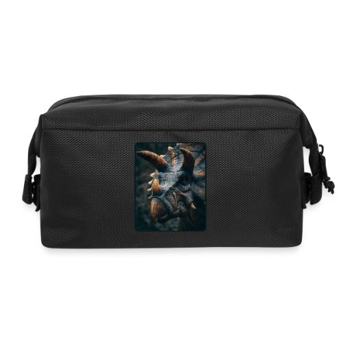 Triceratops Detailed Portrait Design - Travel Toiletry Bag