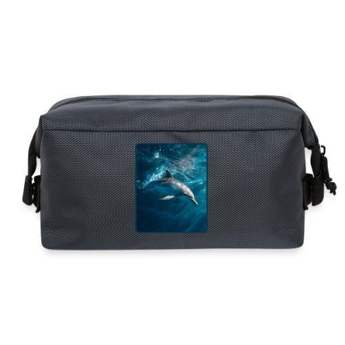 Dolphin Sunlit Ocean Serenity Design - Travel Toiletry Bag