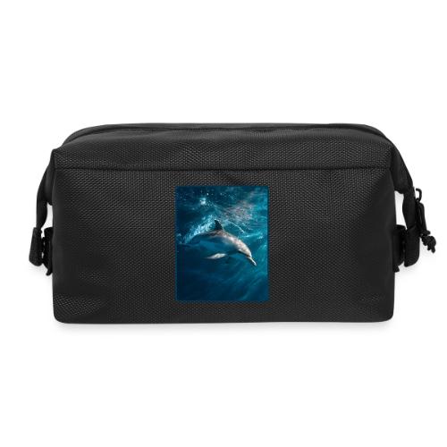 Dolphin Sunlit Ocean Serenity Design - Travel Toiletry Bag