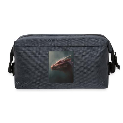 Red Dragon Fog Portrait Design - Travel Toiletry Bag
