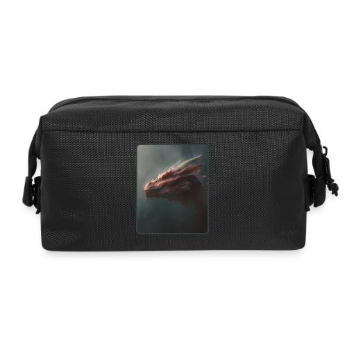 Red Dragon Fog Portrait Design - Travel Toiletry Bag