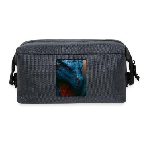 Turquoise Dragon Fire Eye Design - Travel Toiletry Bag
