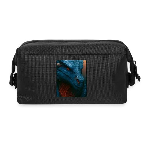 Turquoise Dragon Fire Eye Design - Travel Toiletry Bag