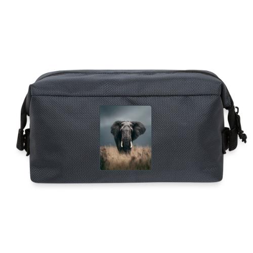 Majestic African Elephant Portrait Design - Travel Toiletry Bag
