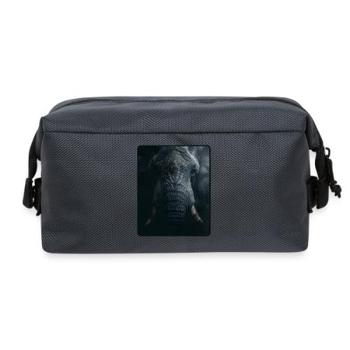 Shadow Elephant Intense Eyes Design - Travel Toiletry Bag