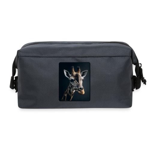 Majestic Giraffe Artistic Portrait Design - Travel Toiletry Bag