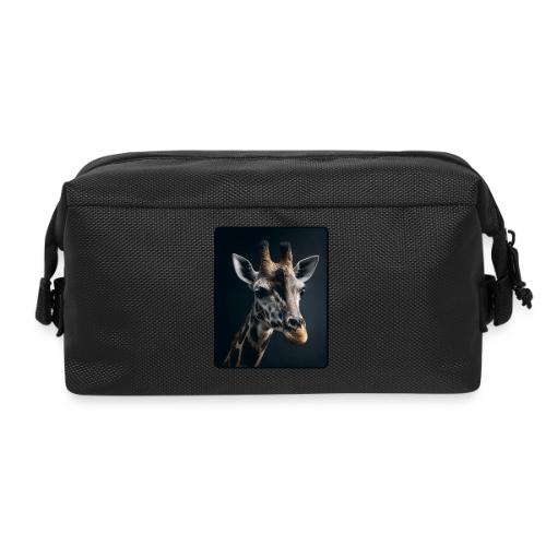 Majestic Giraffe Artistic Portrait Design - Travel Toiletry Bag