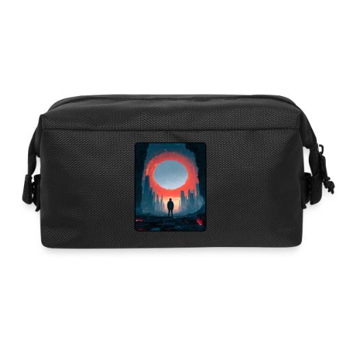 Cosmic Portal Future City Design - Travel Toiletry Bag