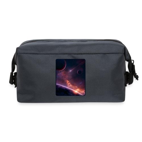 Cosmic Sunset Nebula Space Art - Travel Toiletry Bag