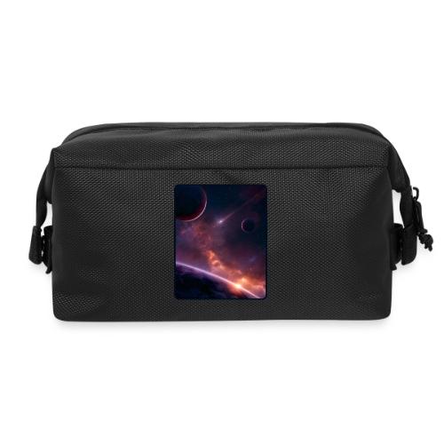 Cosmic Sunset Nebula Space Art - Travel Toiletry Bag