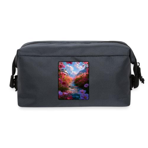 Dreamy Cosmos Valley Landscape Art - Travel Toiletry Bag