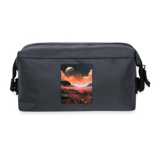 Moonlit Fantasy Flower Landscape - Travel Toiletry Bag