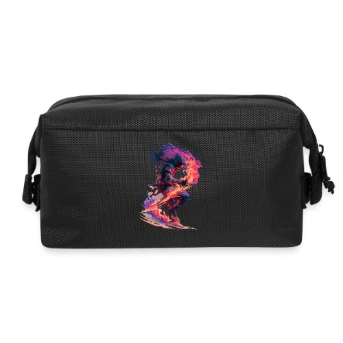 Flaming Ninja Warrior Fantasy Design - Travel Toiletry Bag