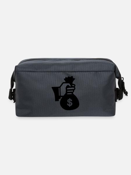 Money - Travel Toiletry Bag - slate grey