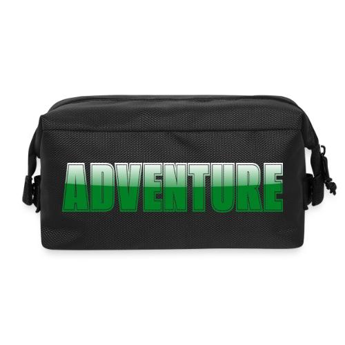 Adventure Typography Design for Apparel - Travel Toiletry Bag