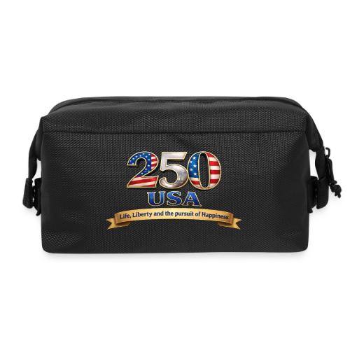250 USA Liberty Banner - Travel Toiletry Bag