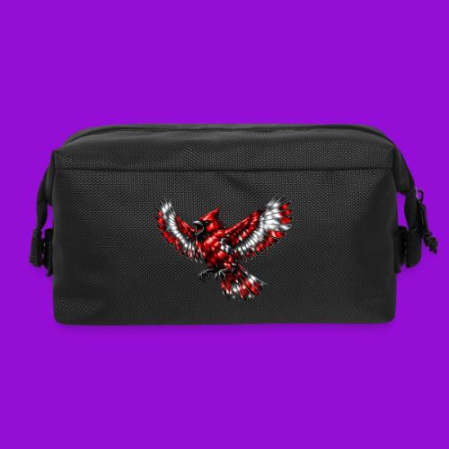 Silver Cardinal in Flight - Travel Toiletry Bag