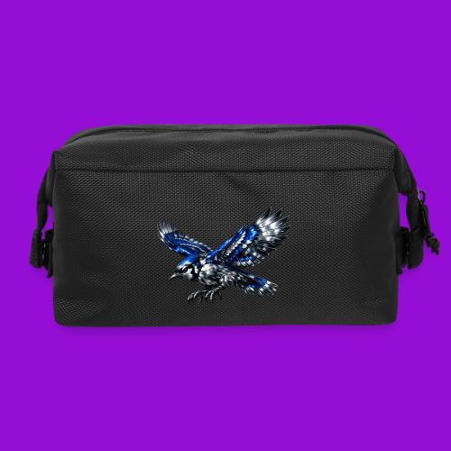 Silver Blue Jay Dive - Travel Toiletry Bag