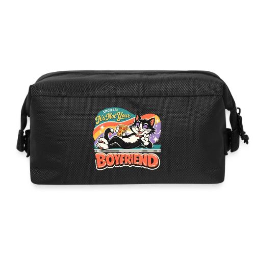 Sassy Cat Pride Pizza Retro Comic - Travel Toiletry Bag