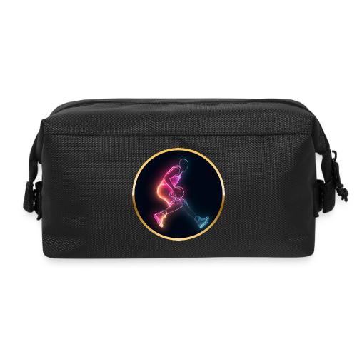 Basketball: Golden Court Glow - Travel Toiletry Bag