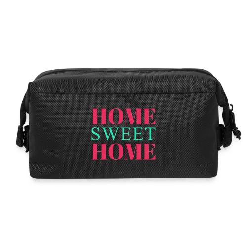Home Sweet Home Typography Design - Travel Toiletry Bag