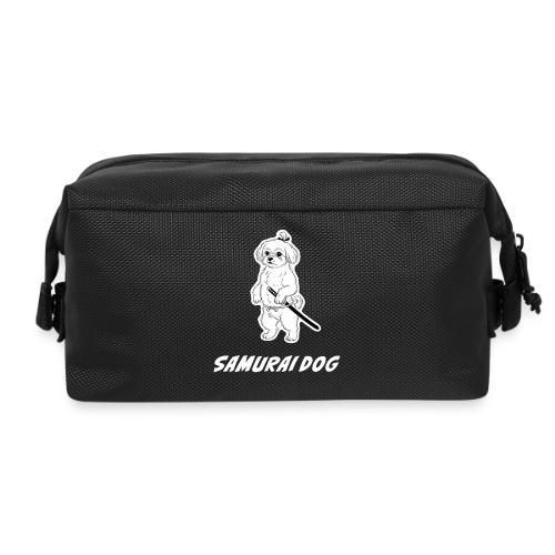 Samurai Maltese Katana Warrior Dog Tee - Travel Toiletry Bag