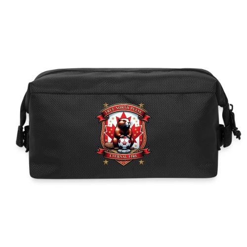 Canada Beaver Crest T-Shirt, Pride Badge Gift - Travel Toiletry Bag
