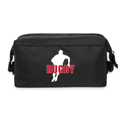 Bold Rugby Action Silhouette - Travel Toiletry Bag