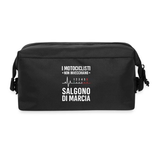 Motorcyclists Never Age Heartbeat Design - Travel Toiletry Bag