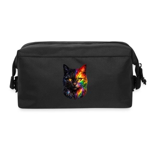 Cosmic Galaxy Rainbow Cat - Travel Toiletry Bag