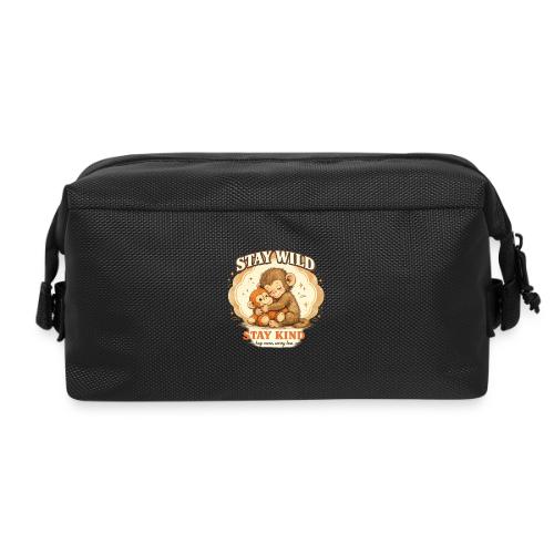 Stay Wild Stay Kind Punch Monkey Hug - Travel Toiletry Bag