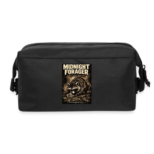 Midnight Forager Raccoon Mushroom Hunter - Travel Toiletry Bag