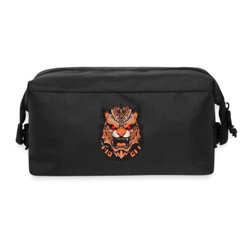 Tribal Demon Wolf Mask - Travel Toiletry Bag