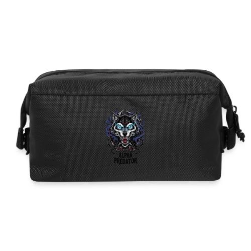 Alpha Predator Wolf Fierce Neon Eyes - Travel Toiletry Bag