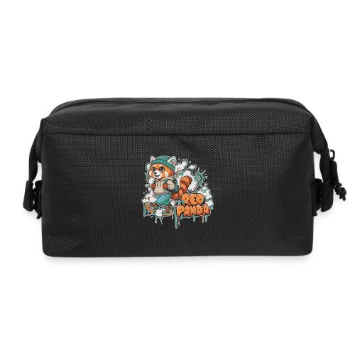 Red Panda Street Graffiti Vibes - Travel Toiletry Bag