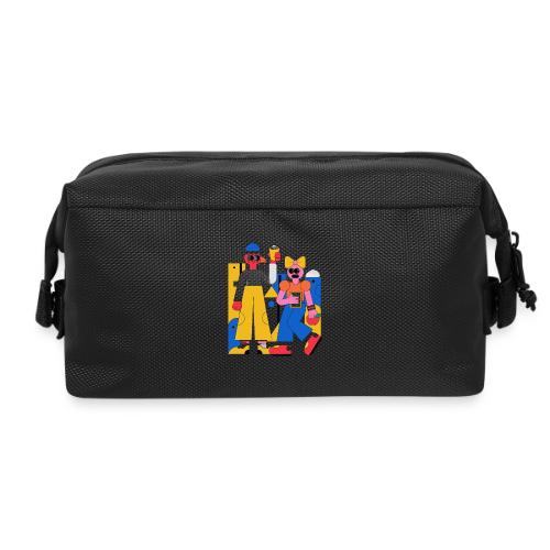 Bold Geometric Duo Pop Art - Travel Toiletry Bag